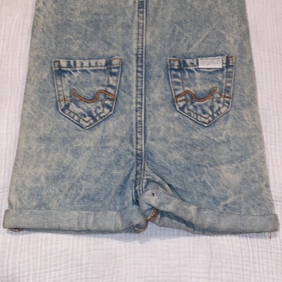 7 for all mankind baby girls overalls with yellow eyelet shirt - Picture 9 of 10